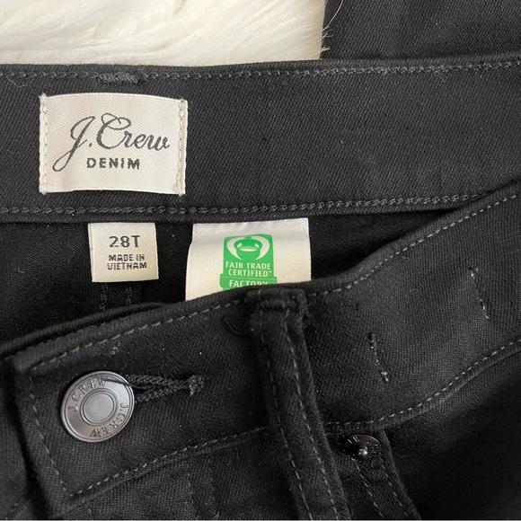 J. Crew 10” Highest-Rise Toothpick Jeans in True Black, Worn once, EUC - Picture 6 of 14